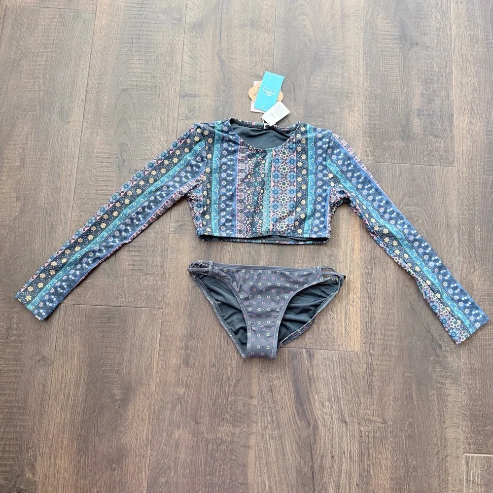 NWT O’Neill Margot Crop Top Swim Set | Girls Size 12